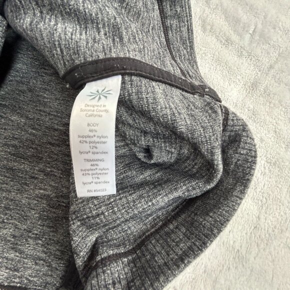 Athleta Womens Gray Asymmetrical Zip Intention Jacket XXS Stretch Activewear - Picture 4 of 9
